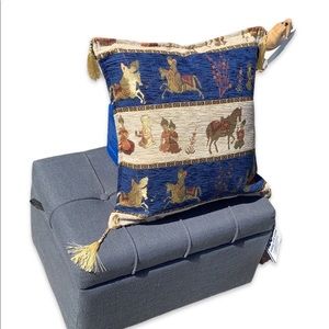 Chenille Tassel Throw Pillow Turkish